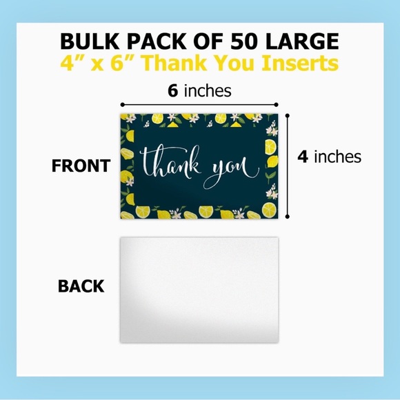 LEMON DESIGN MAILER & CARD SET! 15 MAILERS & 15 MATCHING CARDS! - Picture 5 of 12